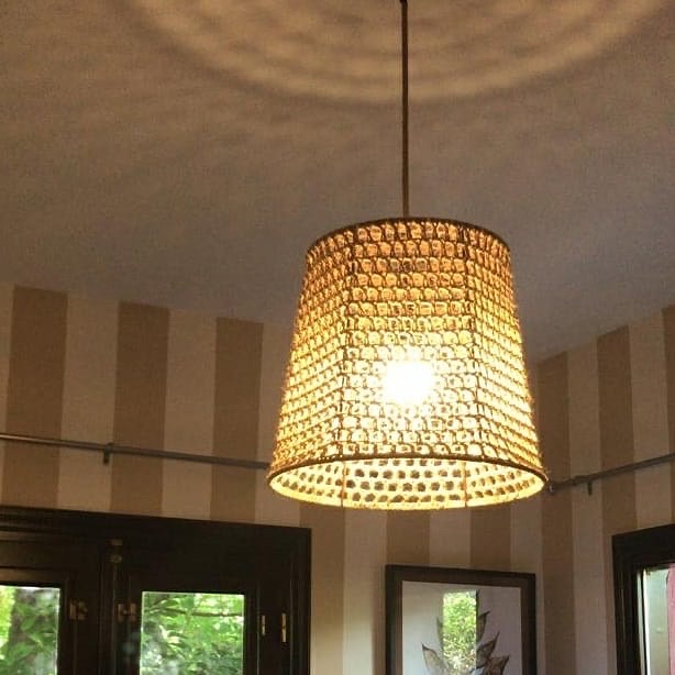 LÁMPARA CLÁSICA TEJIDA A CROCHE - Imagen 7