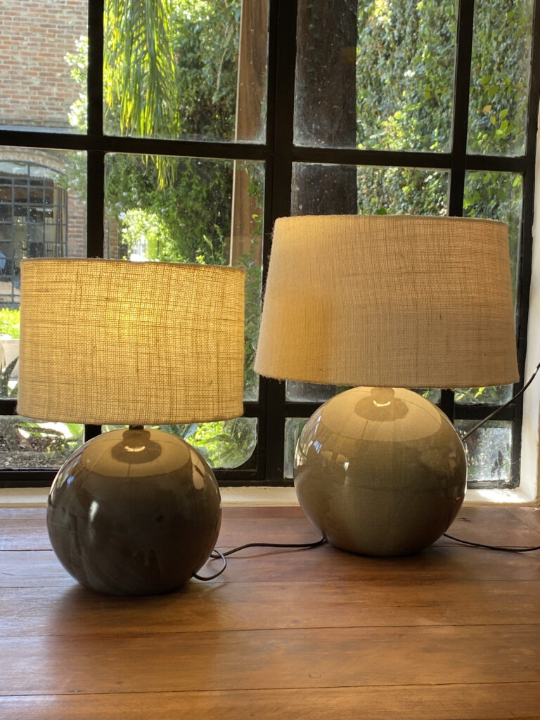 LAMPARA BOCHA DE CERAMICA